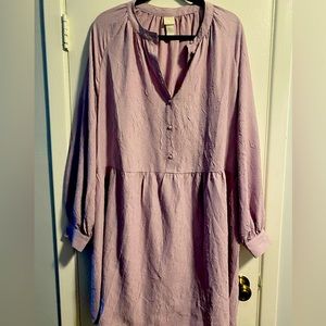 Cute Lilac-tunic dress.Soft fabric,lightweight perfect for summer/fall layering!
